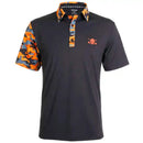 Tattoo Golf: VIP Cool-Stretch Men's Golf Shirt - Black/Orange