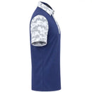 Tattoo Golf: Men's Camo VIP Cool-Stretch Golf Shirt - Navy/White