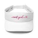 Cart Girl Cursive Logo - Visor