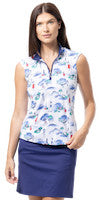 SanSoleil: Ladies UPF 50 SolCool Sleeveless Mock - 900471