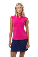 SanSoleil: Ladies UPF 50 SolTek Lux Sleeveless Solid Mock - 900627
