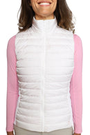 Golftini: Women's City Girl Vest - White Clothing