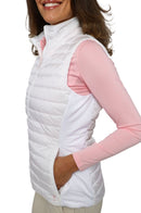 Golftini: Women's City Girl Vest - White Clothing