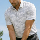 Tattoo Golf: Men's Camo Cool-Stretch Golf Shirt - White