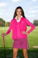 Golftini: Women's Wind Vest - Hot Pink (Size Large) SALE Clothing Accessories