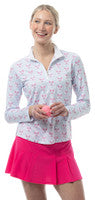 SanSoleil: Ladies UPF 50 SolCool Long Sleeve Zip Mock - 900463