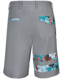 Tattoo Golf: Men's Zuma ProCool Golf Shorts - Zuma Grey-Zuma Clothing