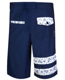 Tattoo Golf: Men's Zuma Cool-Stretch Golf Shorts - Navy/Flash Clothing