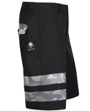 Tattoo Golf: Men's Zuma Cool-Stretch Golf Shorts - Black/Camo X Clothing