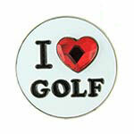 Bonjoc: Ball Marker & Hat Clip - I Heart Golf