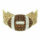 Bonjoc: Ball Marker & Hat Clip - Seema Sparkle Line - Touchdown Gold