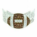 Bonjoc: Ball Marker & Hat Clip - Seema Sparkle Line - Touchdown Silver