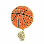Bonjoc: Ball Marker & Hat Clip - Seema Sparkle Line - Basketball