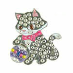 Bonjoc: Ball Marker & Hat Clip - Seema Sparkle Line - "Juicy -Prada" Cat