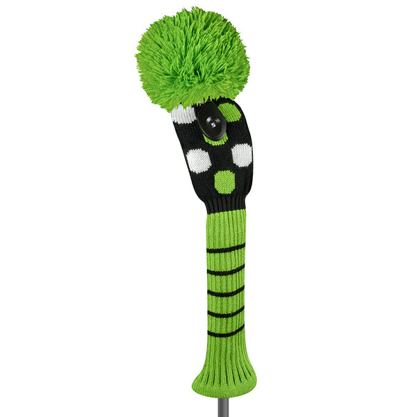 Just 4 Golf: Fairway Headcover - Medium Dot - White, Black and Lime