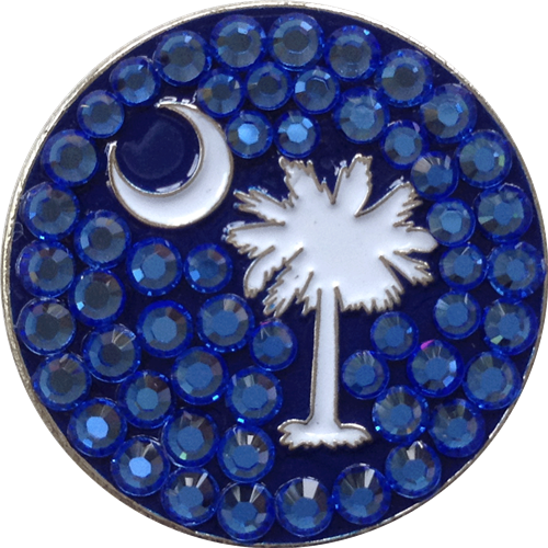 ReadyGolf: South Carolina State Flag Ball Marker & Hat Clip by Bonjoc