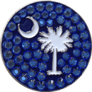 ReadyGolf: South Carolina State Flag Ball Marker & Hat Clip by Bonjoc