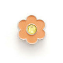 Bonjoc: Snap-On Ball Marker - Flower Orange with Yellow Center
