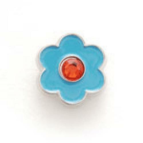 Bonjoc: Snap-On Ball Marker - Flower Blue with Red Center
