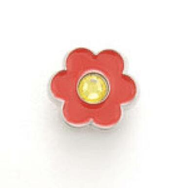 Bonjoc: Snap-On Ball Marker - Flower Red with Yellow Center