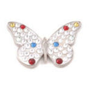 Bonjoc: Ball Marker & Hat Clip - BUTTERFLY (White)