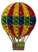 Bonjoc: Ball Marker & Hat Clip - HOT AIR BALLOON