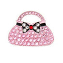 Bonjoc: Ball Marker & Hat Clip - Seema Sparkle Line - PINK CLUTCH