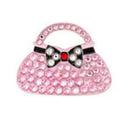 Bonjoc: Ball Marker & Hat Clip - Seema Sparkle Line - PINK CLUTCH