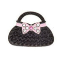 Bonjoc: Ball Marker & Hat Clip - Seema Sparkle Line - BLACK CLUTCH