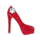 Bonjoc: Ball Marker & Hat Clip - Seema Sparkle Line - RED STILETTO