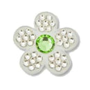 Bonjoc: Flower Ball Marker & Hat Clip - Ivory