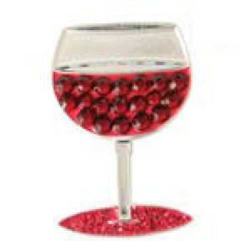 Bonjoc: Ball Marker & Hat Clip - Wine Glass Cabernet