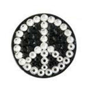 Bonjoc: Ball Marker & Hat Clip - Peace Black