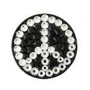 Bonjoc: Ball Marker & Hat Clip - Peace Black