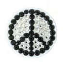 Bonjoc: Ball Marker & Hat Clip - Peace White