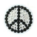 Bonjoc: Ball Marker & Hat Clip - Peace White