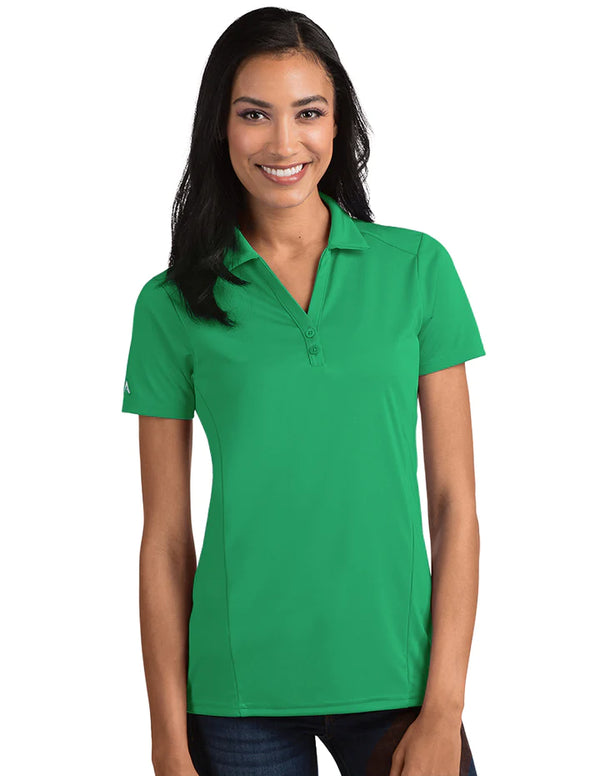 Antigua: Women's Essentials Short Sleeve Polo - Celtic Green Tribute 104198