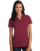 Antigua: Women's Essentials Short Sleeve Polo - Cabernet Tribute 104198 Clothing