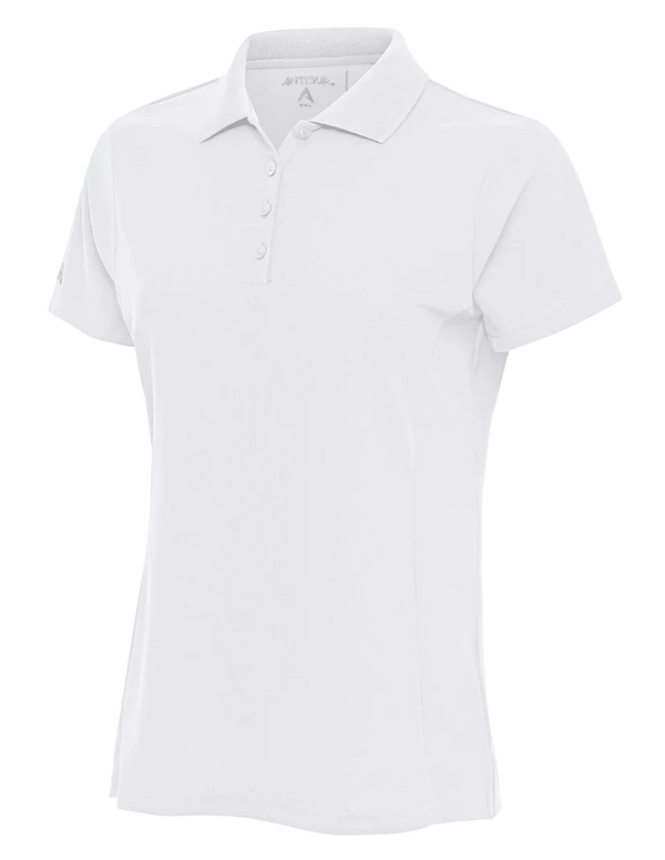 Antigua Women's White Legacy 104275 Short Sleeve Polo (Size Small) SALE