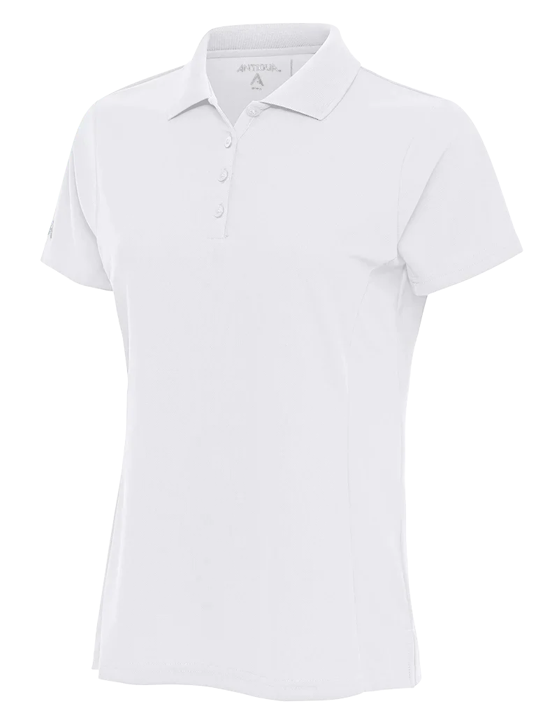 Antigua Women's White Legacy 104275 Short Sleeve Polo (Size Small) SALE