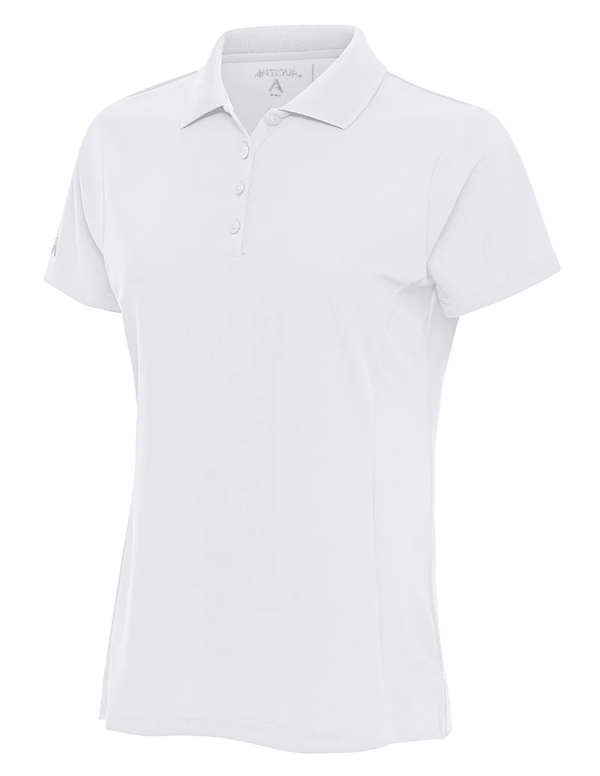 Antigua: Women's Essentials Short Sleeve Polo - White Legacy 104275
