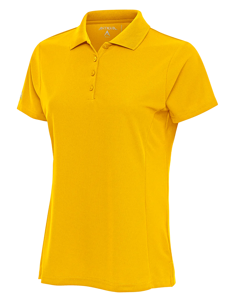 Antigua: Women's Essentials Short Sleeve Polo - New Gold Legacy 104275