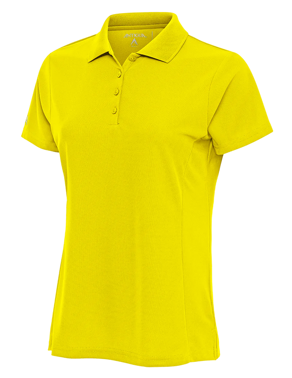 Antigua: Women's Essentials Short Sleeve Polo - Yellow Legacy 104275