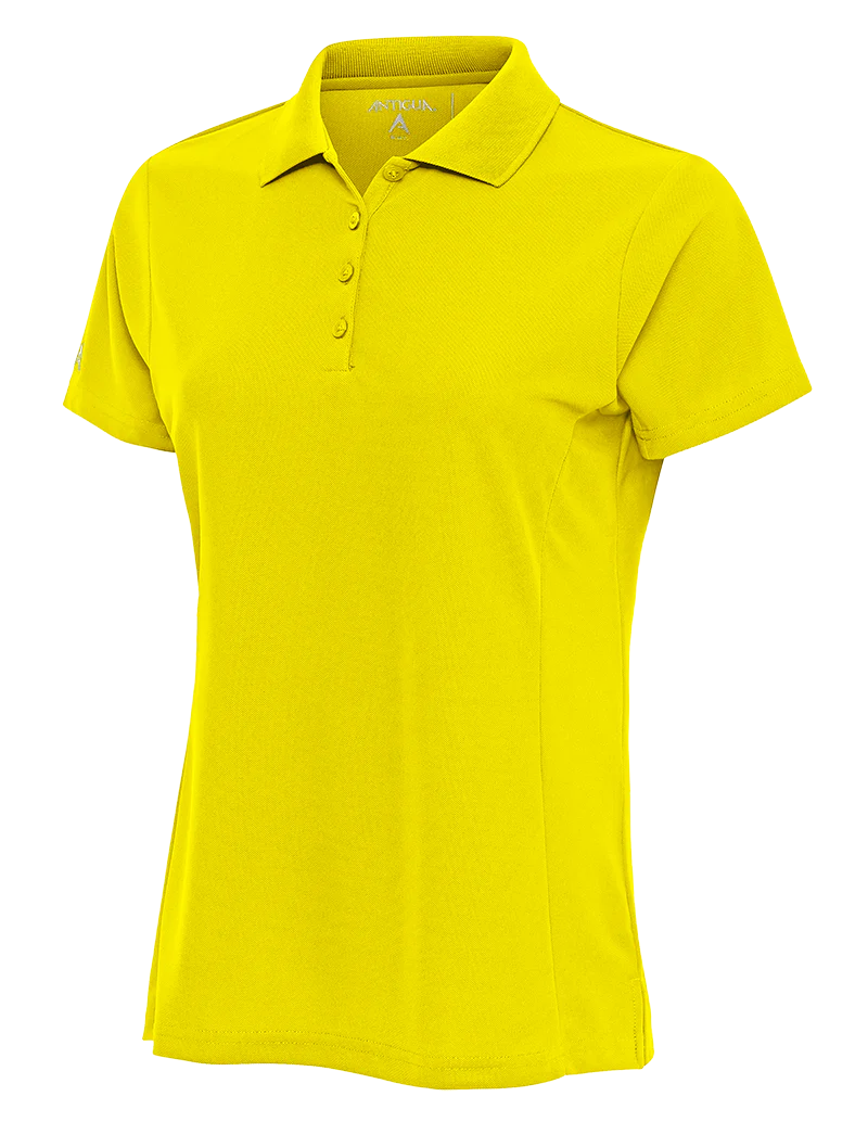 Antigua: Women's Essentials Short Sleeve Polo - Yellow Legacy 104275