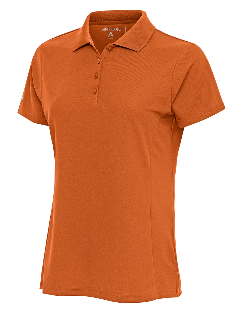 Antigua: Women's Essentials Short Sleeve Polo - Burnt Orange Legacy 104275