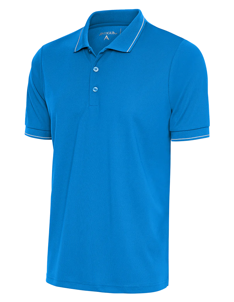 Antigua: Men's Essentials Polo - Surf/White Affluent 104577