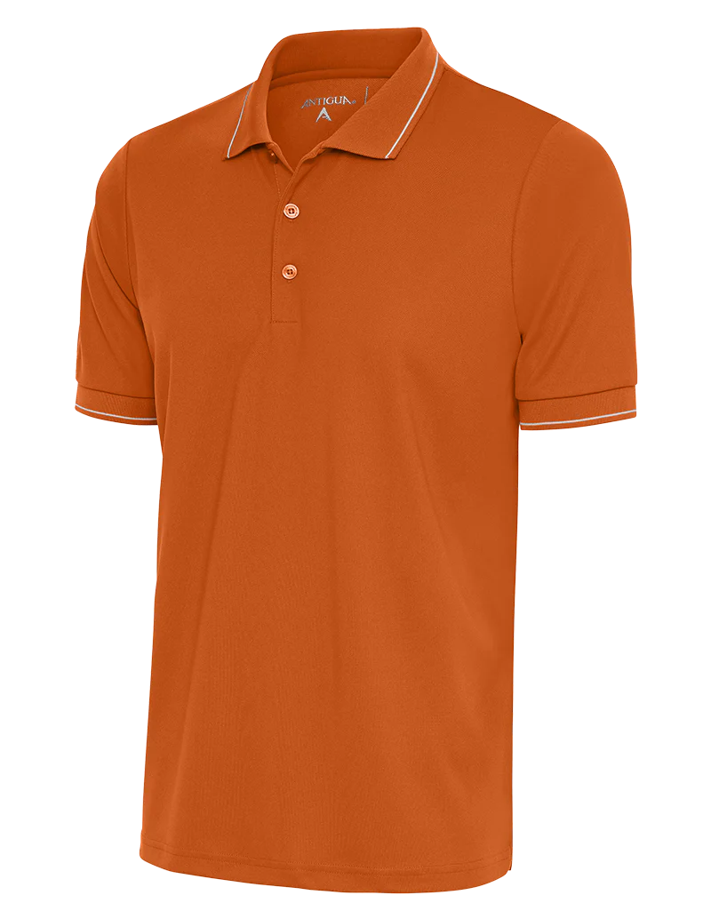 Antigua: Men's Essentials Polo - Burnt Orange/White Affluent 104577