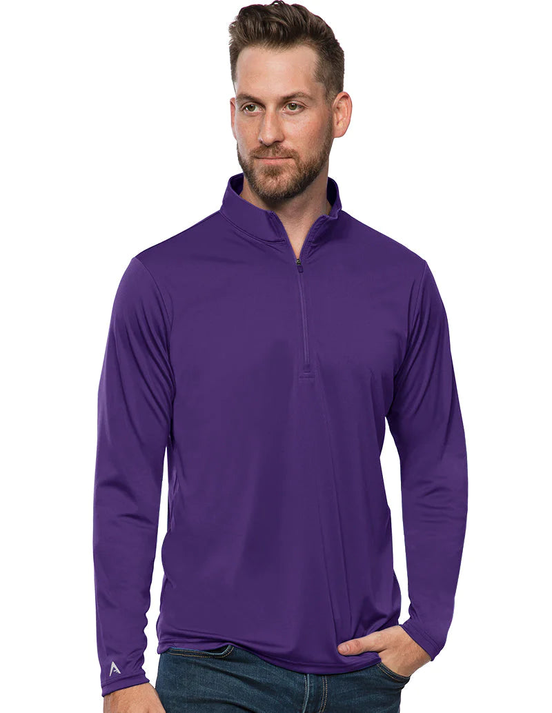 Antigua: Men's Essentials 1/4 Zip Pullover - Tribute Dark Purple 104644
