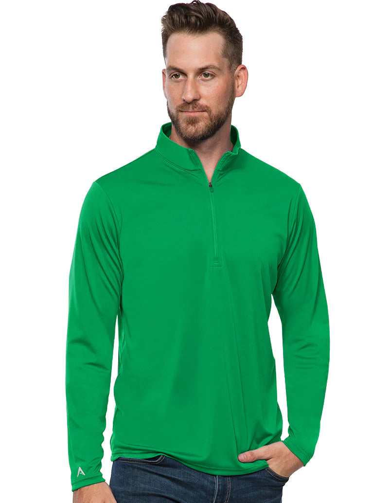 Antigua: Men's Essentials 1/4 Zip Pullover - Tribute Celtic Green 104644