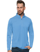 Antigua: Men's Essentials 1/4 Zip Pullover - Tribute Columbia Blue 104644 Clothing